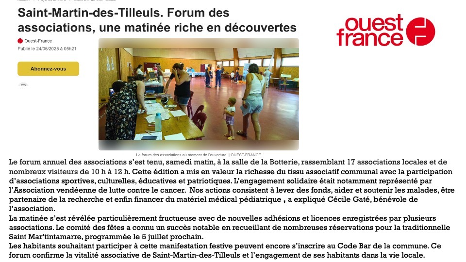 OUEST FRANCE JUIN 2025
