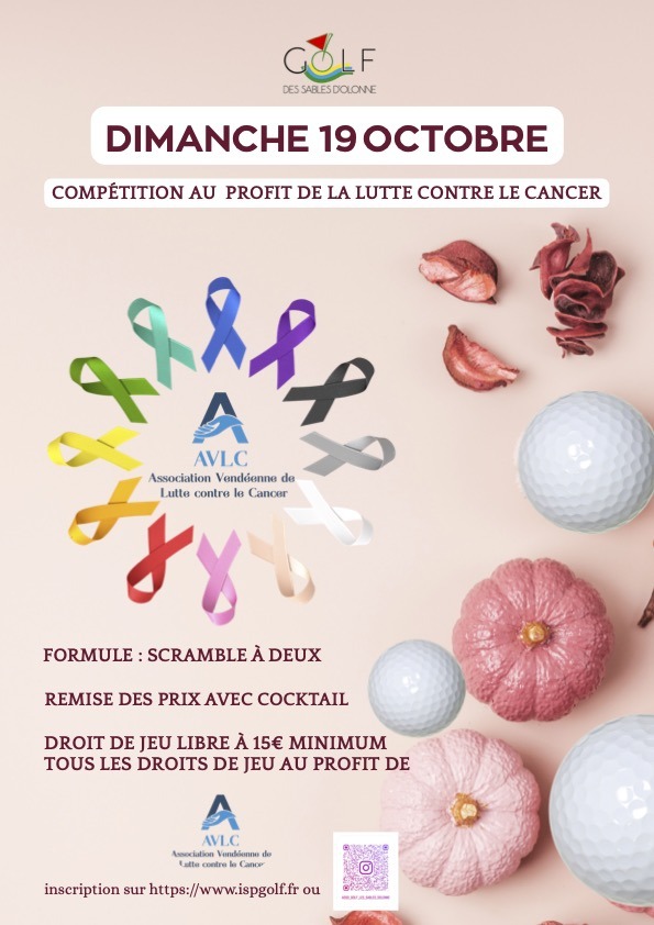 a AFFICHE GOLF Octobre moderne épuré floral rose beige orange (1)
