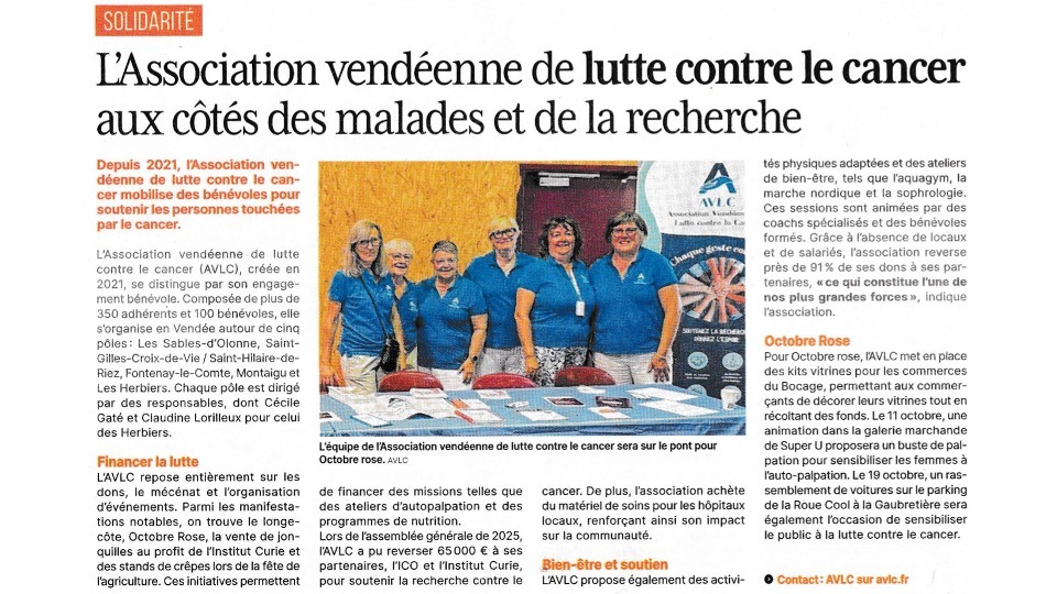 AVLC article les herbiers